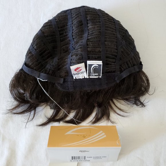 SOLD - Gabor Wig Hand-Tied Lace Front & Mono Part Short Wavy Dark Brown NWT - Picture 15 of 16